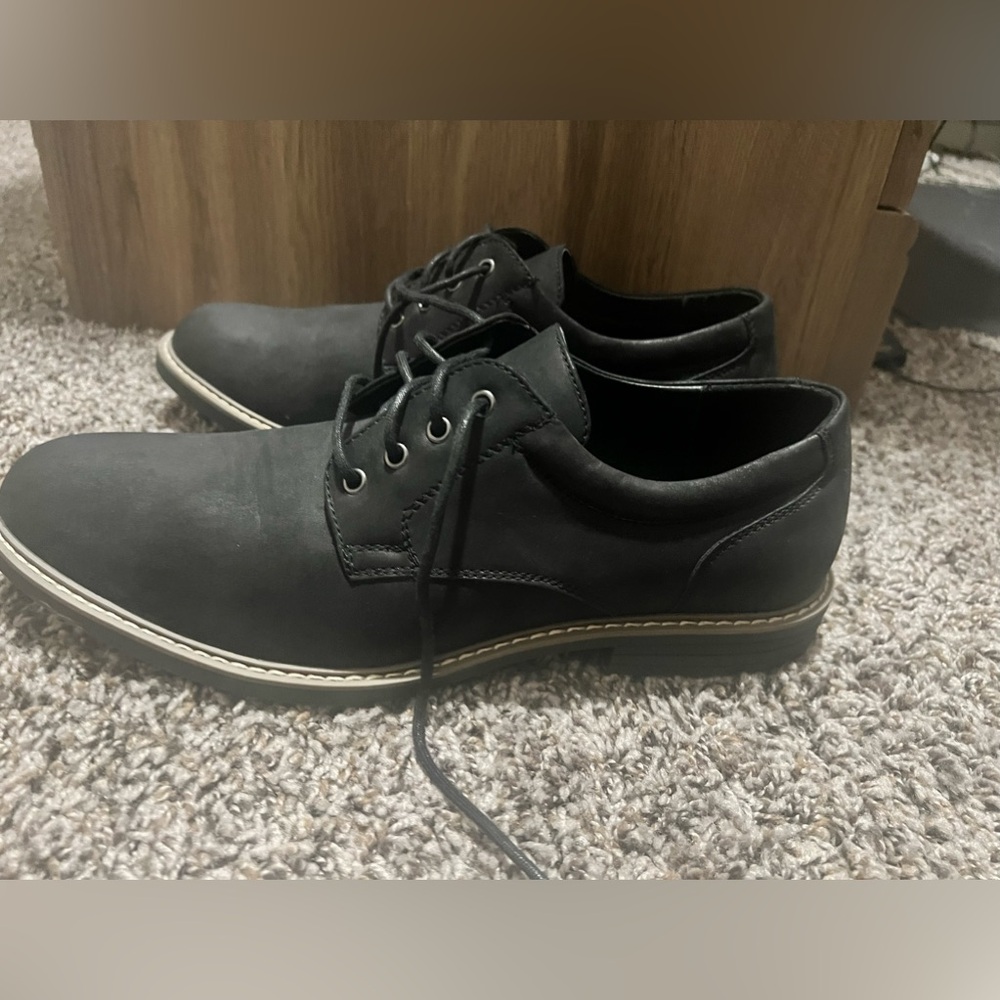 Perry Ellis Oxford shoes black mens size 12